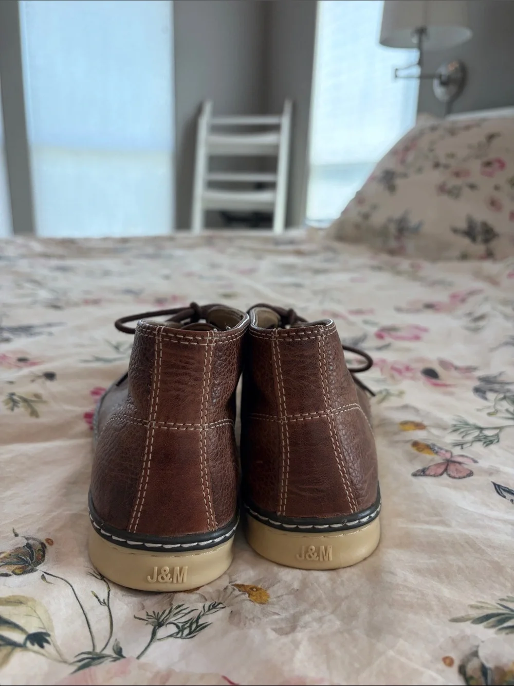 Johnston & Murphy Brown Kids' Leather Chukka Boots